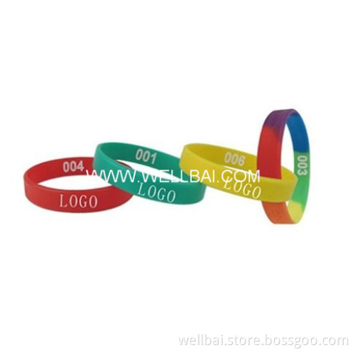 Promotinoal Logo Printed Silicone Bracelet for The Christmas Gift